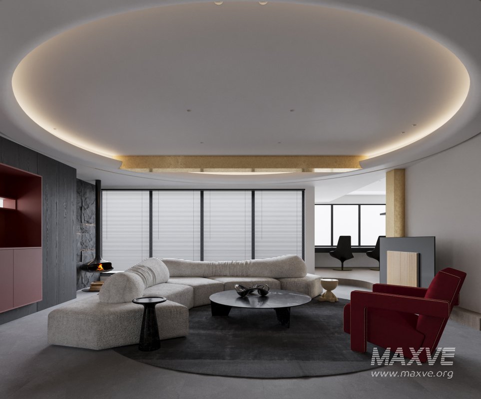 Modern living and dining room - Image 2