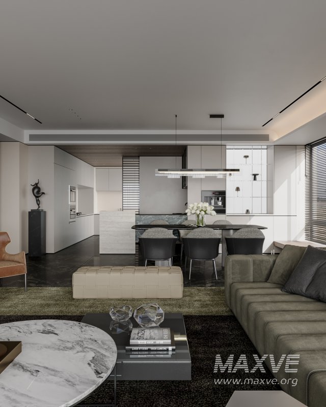 Modern living and dining room - Image 8