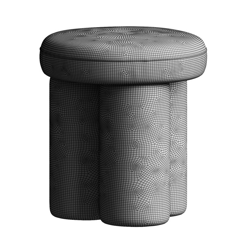 Big Foot Stool Linen Sand - Image 2