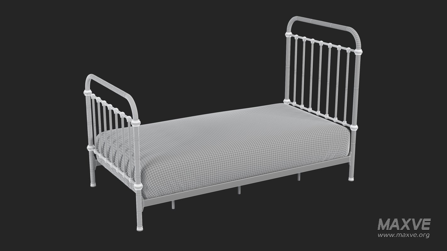 Black Metal Bed - Image 13