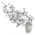 Magnolia Blossom Branches in White Ceramic Vase - Thumbnail 5