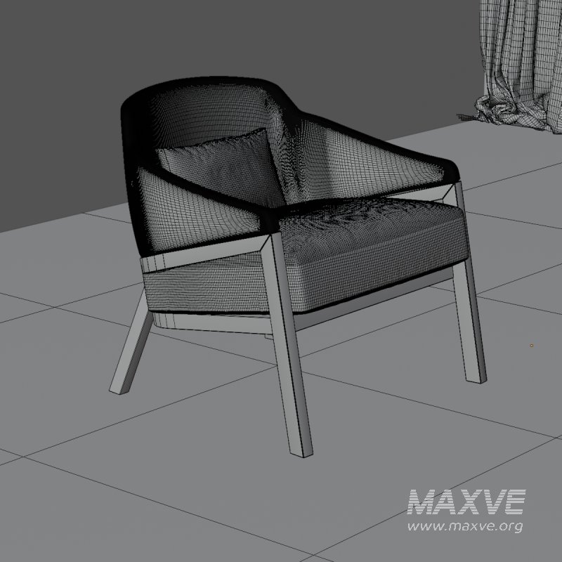Contemporary Fabric Armchair - Image 5