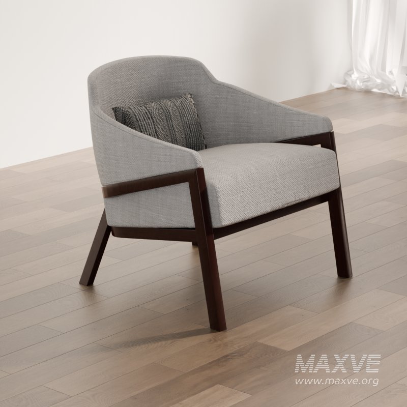 Contemporary Fabric Armchair - Image 2
