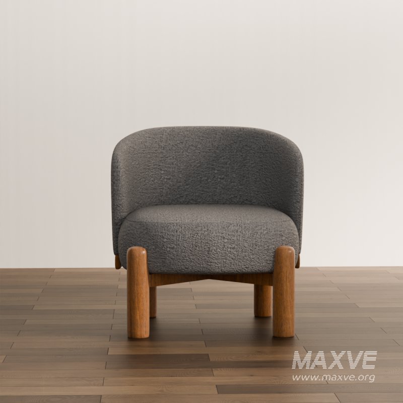 Curved Back Lounge Chair - Image 5