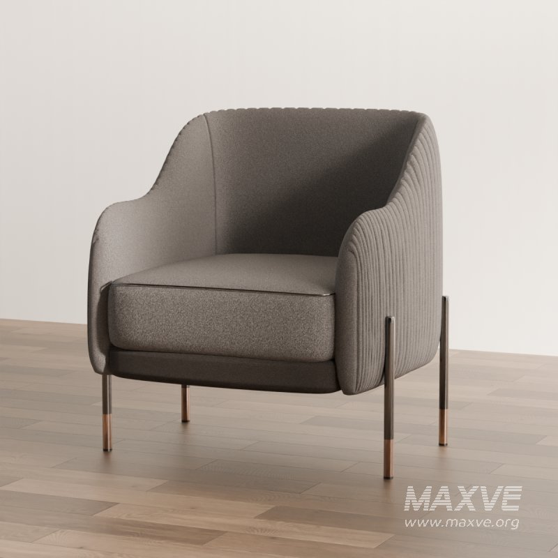Modern Upholstered Armchair - Image 1