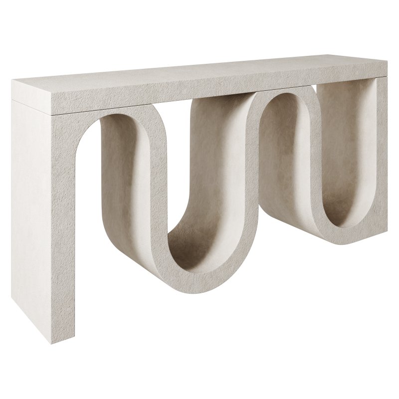 Melange Snaked Console Table By Hooker Furniture - Image 3