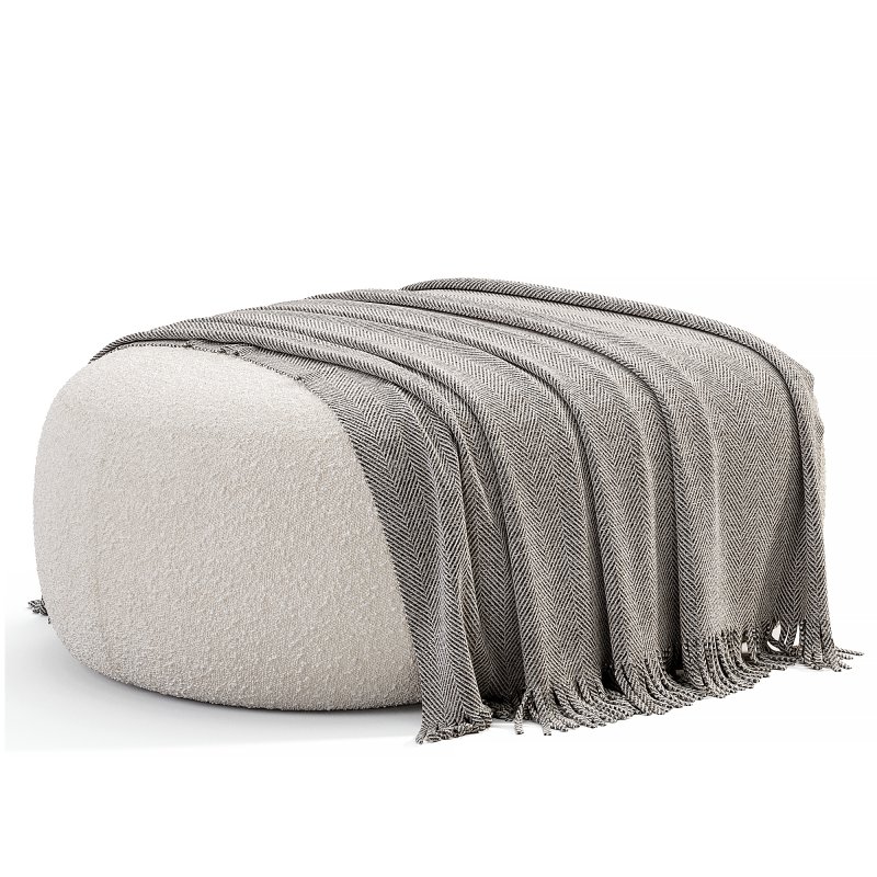 Pouf Bily Boucle Beige - Image 5
