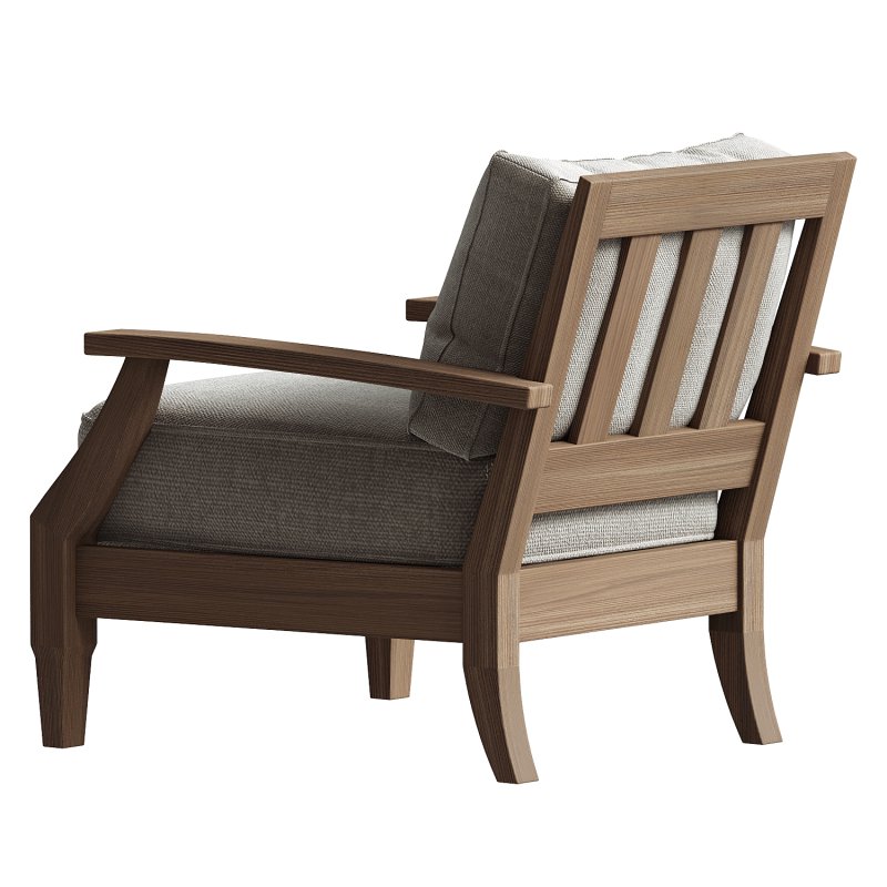Kairo Wood Outdoor Armchair - Image 3