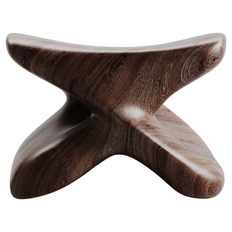 Wood Stool - Image 2