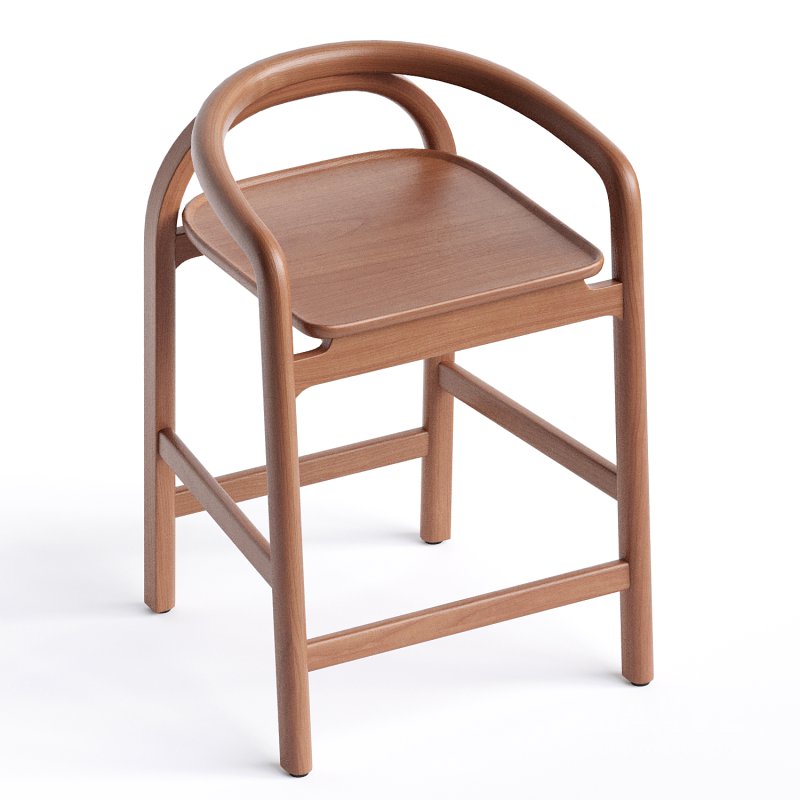MERU COUNTER STOOL Teak - Image 4