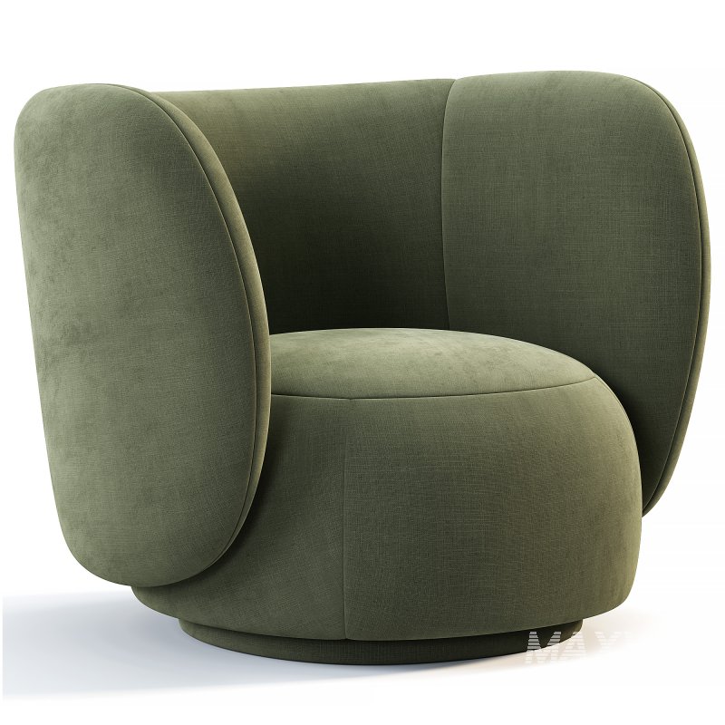 Rico Lounge Chair With Swivel Base - Image 3
