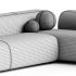 Suiseki Sofa cod SUI14DX composition - Thumbnail 2