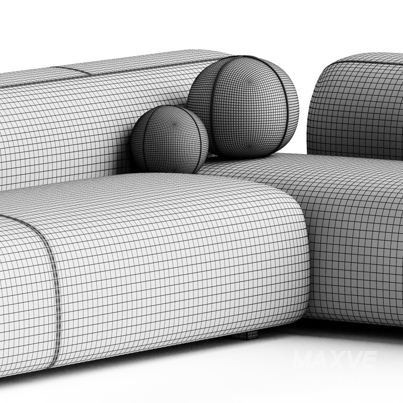Suiseki Sofa cod SUI14DX composition - Image 2