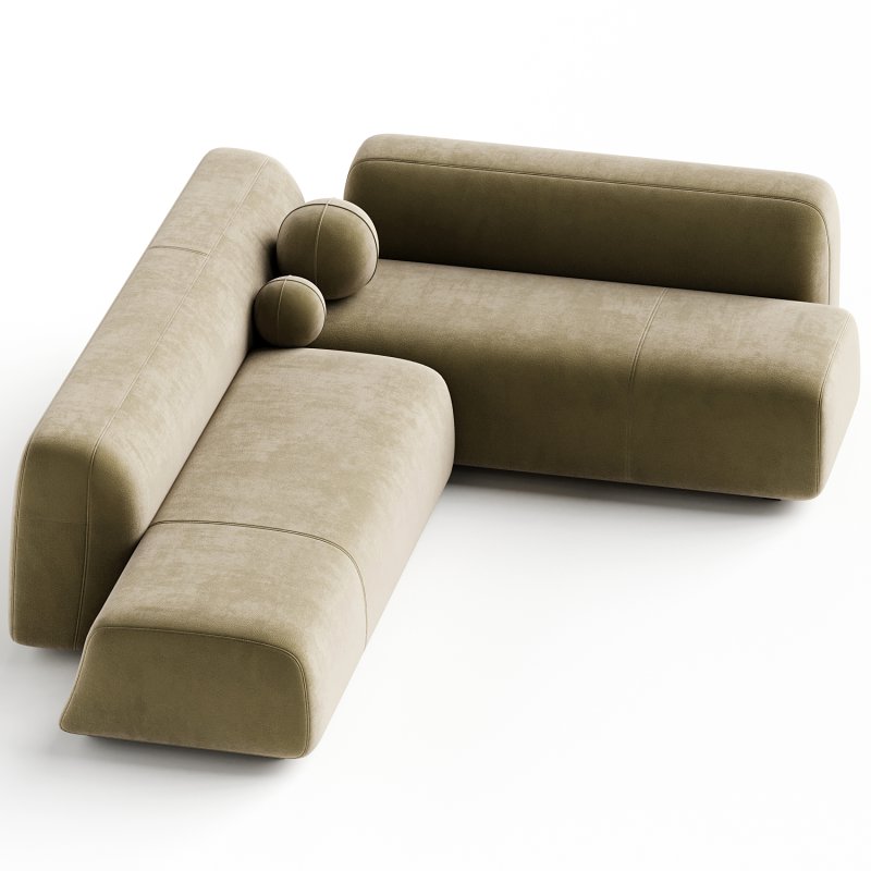 Suiseki Sofa cod SUI14DX composition - Image 1