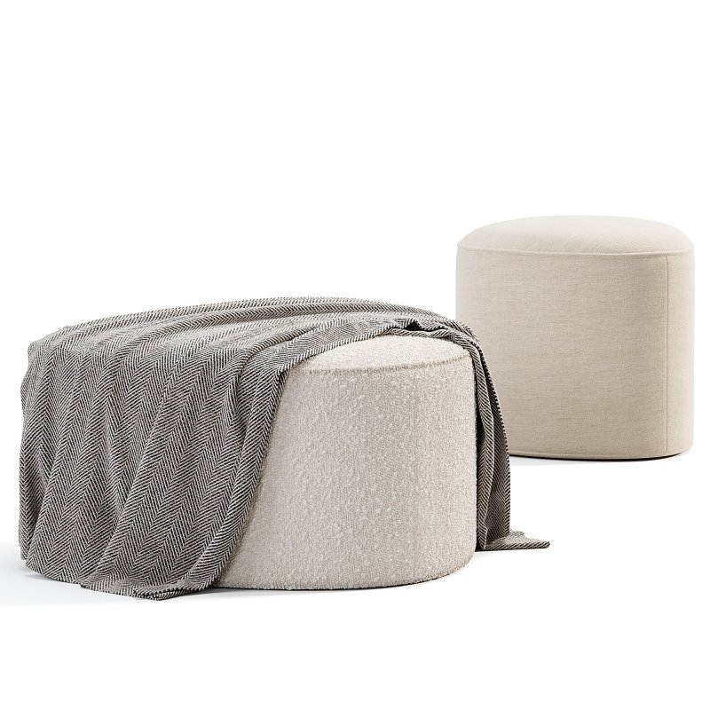 Pebble Ottoman Pouf - Image 4