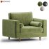 Henrietta Armchair Moss Green Velvet - Thumbnail 2