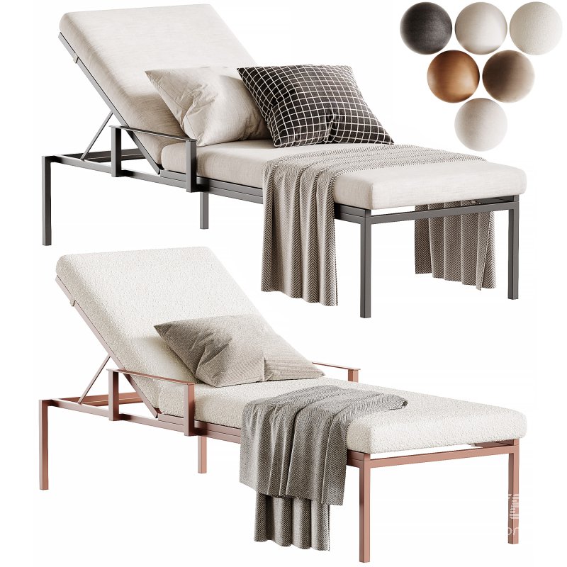 Via Deckchair with Arms - Image 2