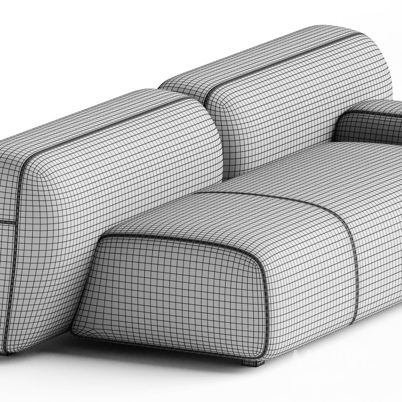 Suiseki Sofa cod SUI07DX composition - Image 2