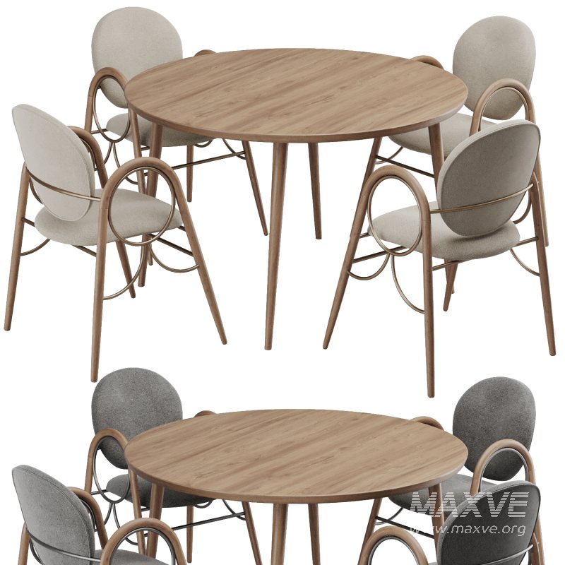 Dinning chair and table283 - Image 1