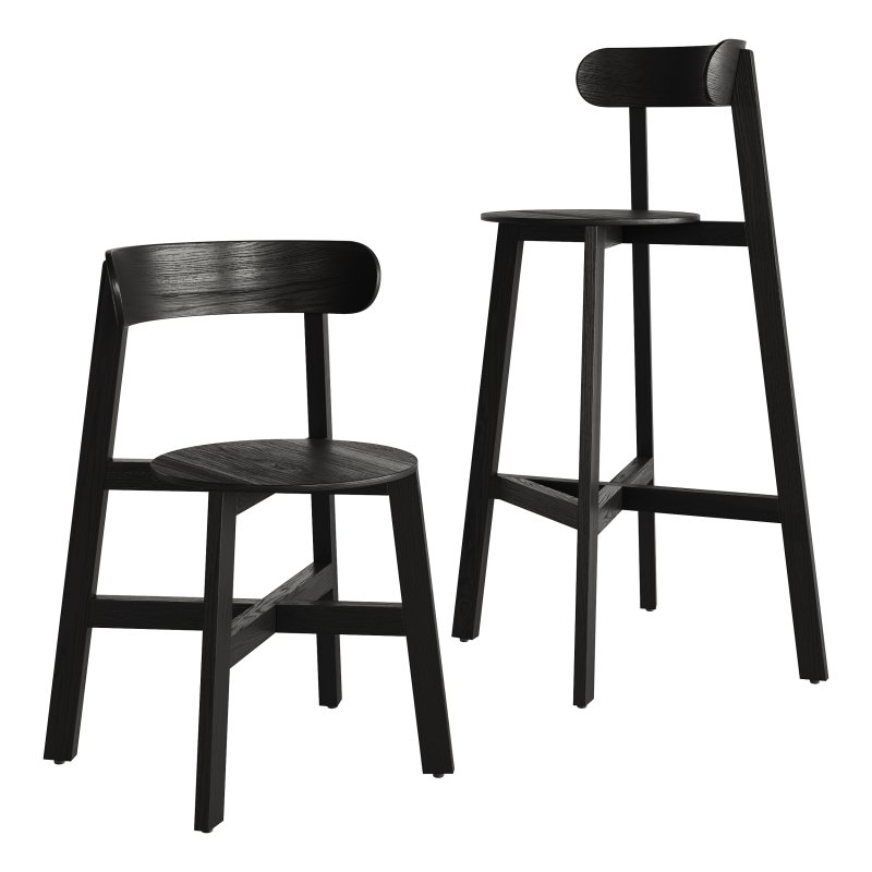 Roda Chair and Bar Stool by Branca Lisboa - Image 3