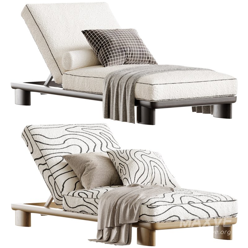 Newport Teak Sun Lounge - Image 3