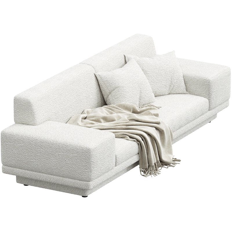 Portola Sofa Ivory Boucle - Image 2