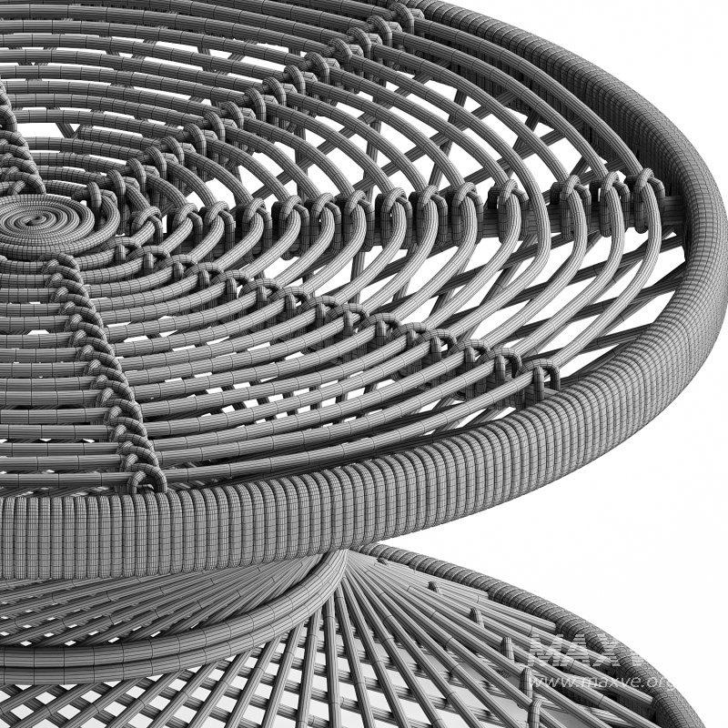 Grimson Large Bowed Coffee Table – Safavieh - Image 1