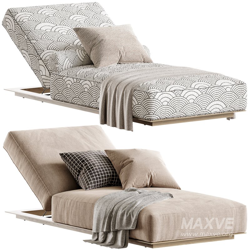 Santorini Outdoor Sun Lounge - Image 1