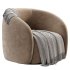 Alessa Swivel Armchair Luna Cloud White - Thumbnail 5