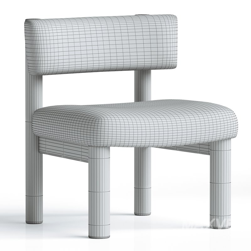 Teddy Accent Chair – Column Legs - Image 2