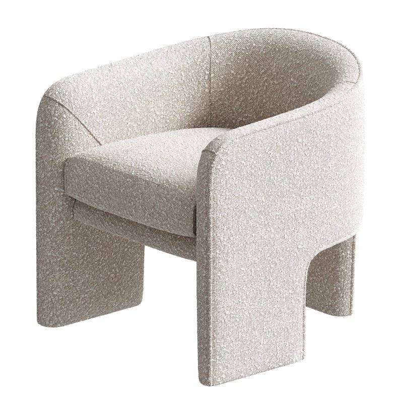 Esther Cream Boucle Armchair - Image 2