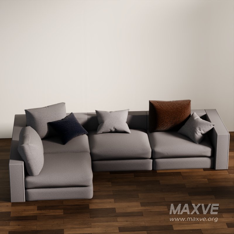 Cozy Grey Sectional Sofa - Image 2