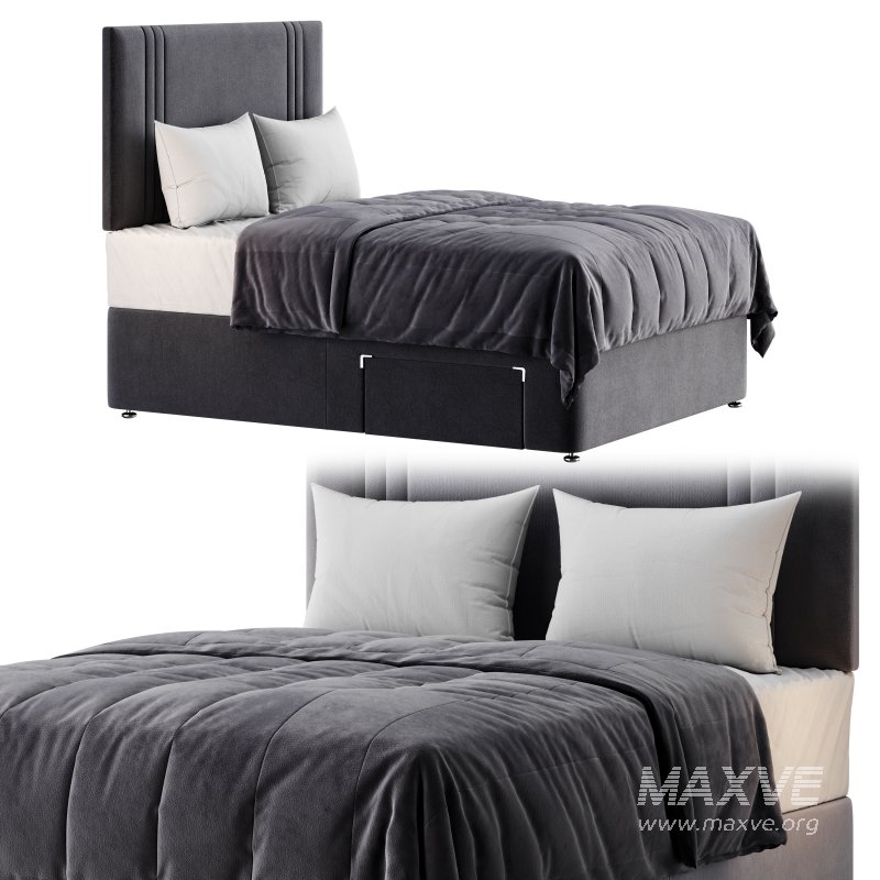 Slumberland Air Memory Divan Bed Set - Image 1