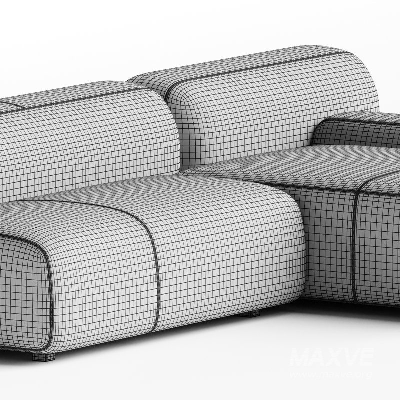 Suiseki Sofa cod SUI13DX composition - Image 1