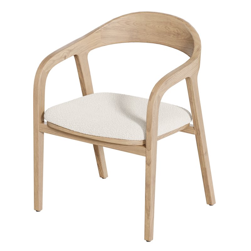 Dining chair armrest chair walnut wood Amir - Image 4