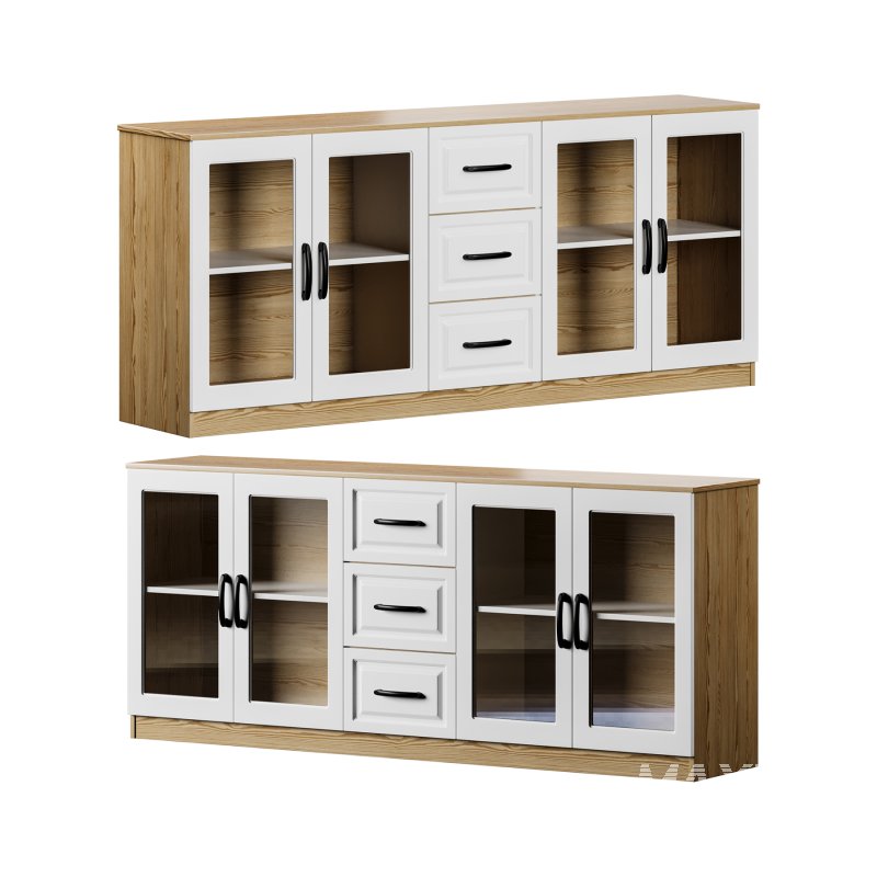 Modern Wood Buffet 3 - Image 1