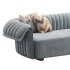 Curved Sofa Microfiber Leather - Thumbnail 13