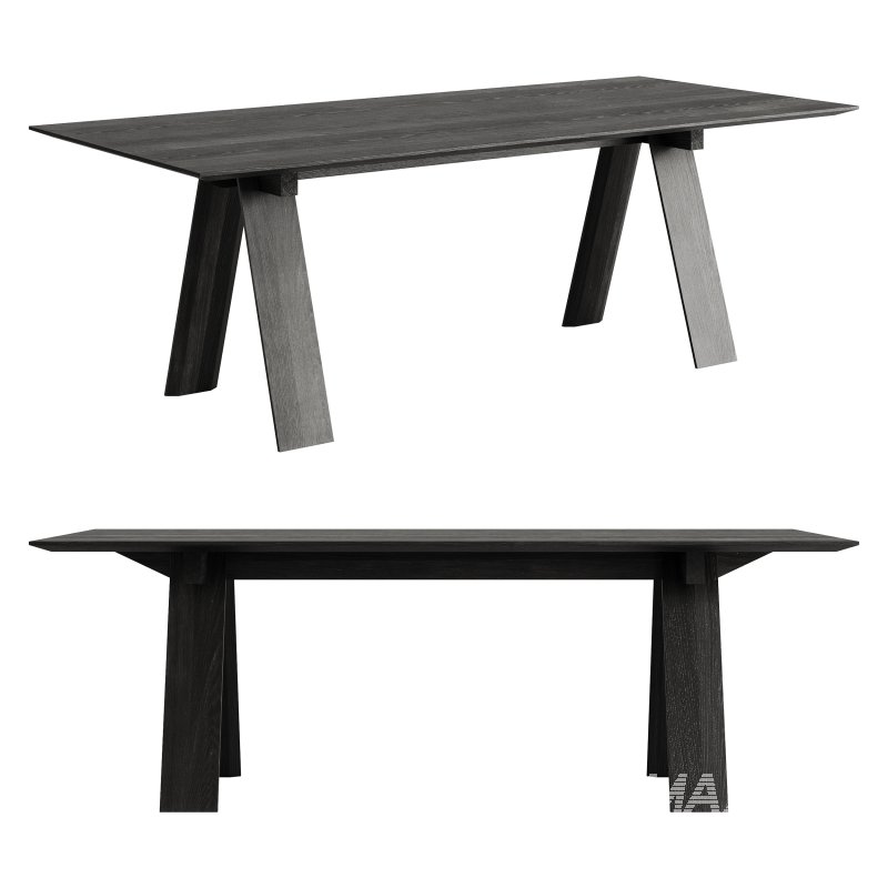 Trave Square Dining Table by Branca Lisboa - Image 3