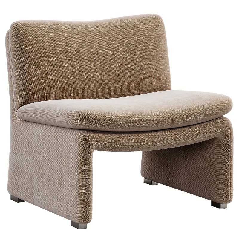Maya White Sheepskin Accent Chair - Image 1