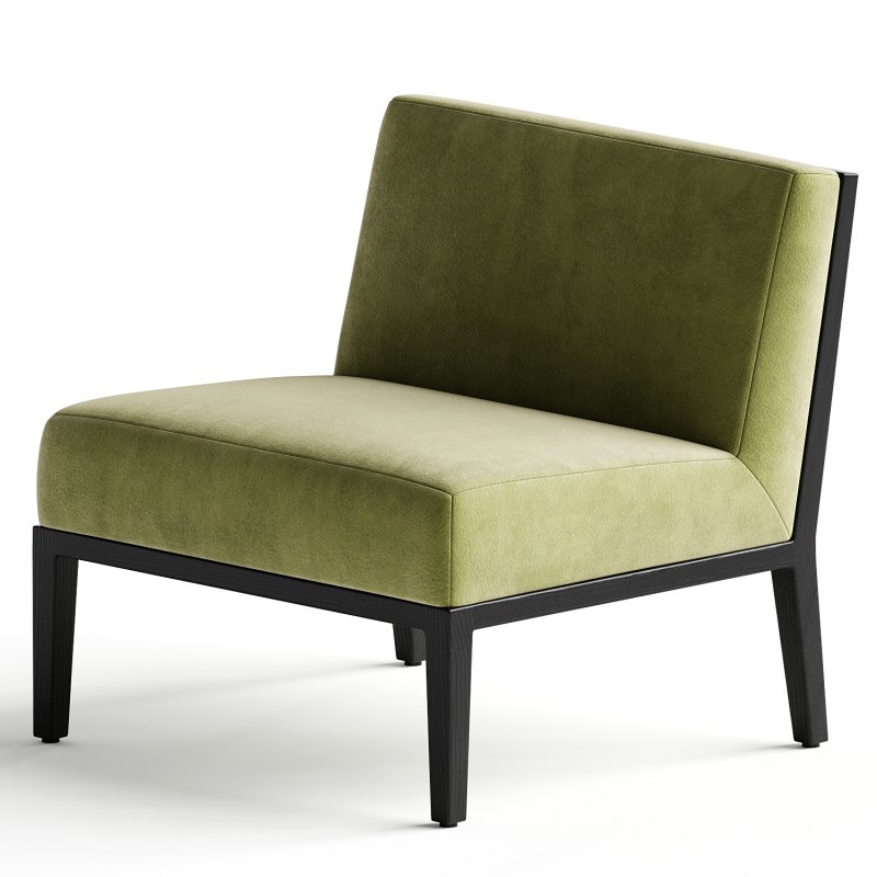 Misha Wood Frame Chair Customizable Woods Oak, Maple Walnut sleeper chair yellow - Image 1