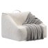Stone Tan Velvet Corduroy Kids Lounge Chair - Thumbnail 1