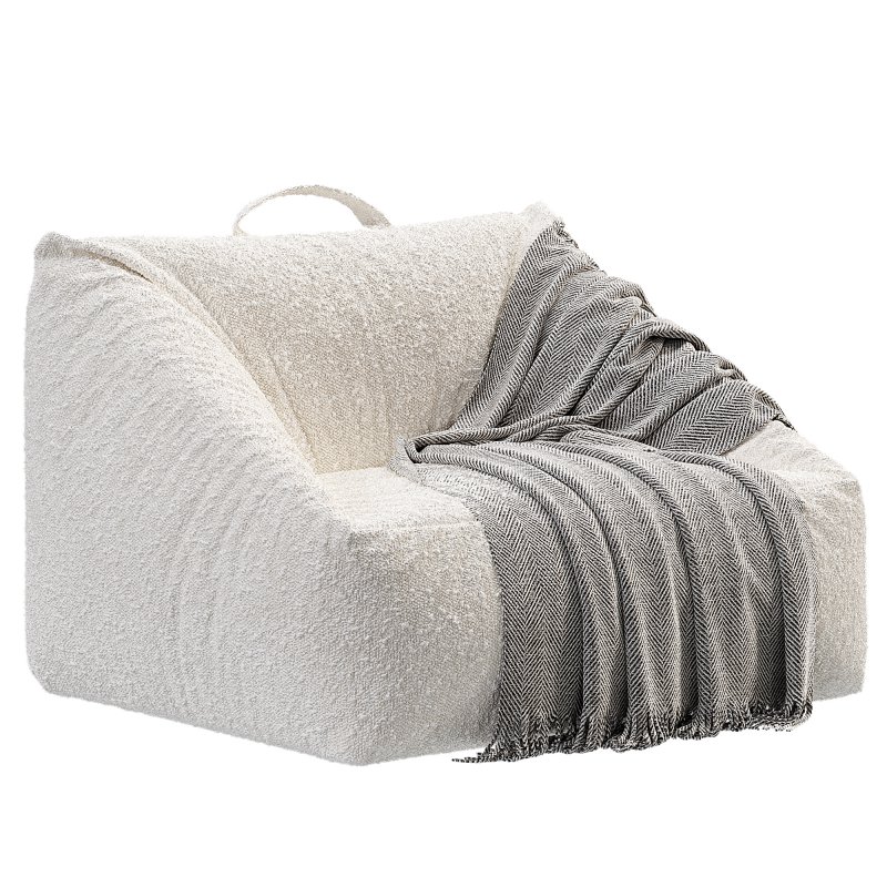 Stone Tan Velvet Corduroy Kids Lounge Chair - Image 1