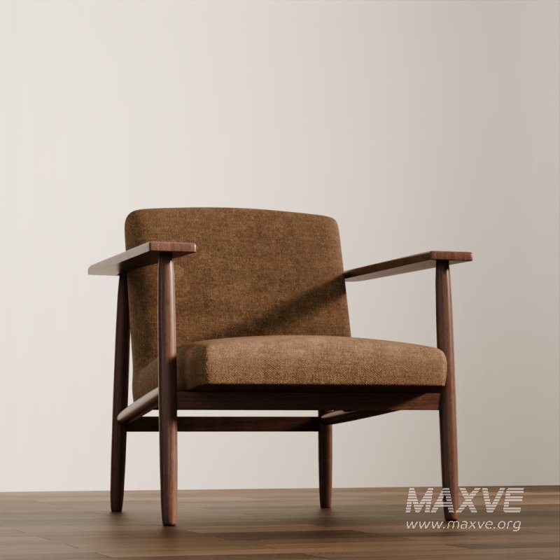 Vintage Wooden Armchair - Image 2