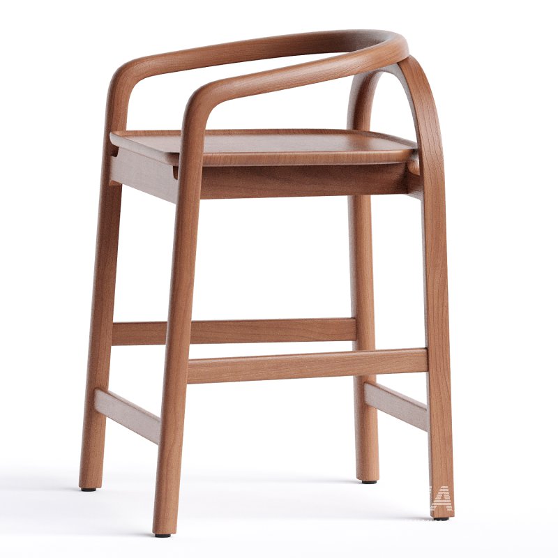 MERU COUNTER STOOL Teak - Image 3