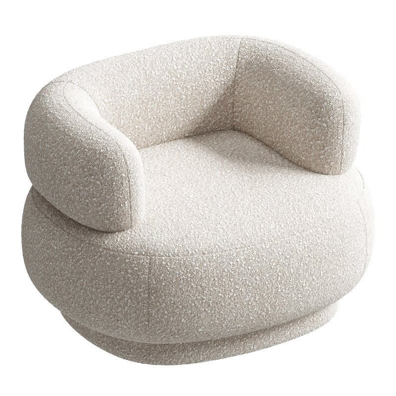 Carlos Cream Turrel Chair - Image 3