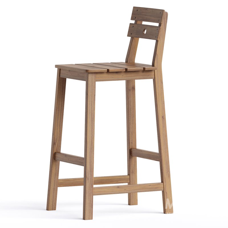 Caudell Solid Wood Counter Stool - Image 4