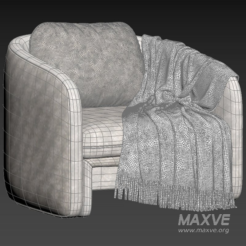 Fauteuil Bas Tissu Bouclette By Laredoute - Image 5