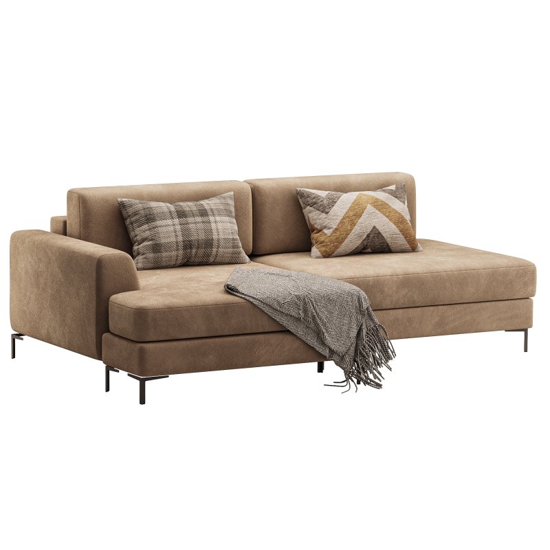 Corner sofa Edwin Velvet Terra - Image 6