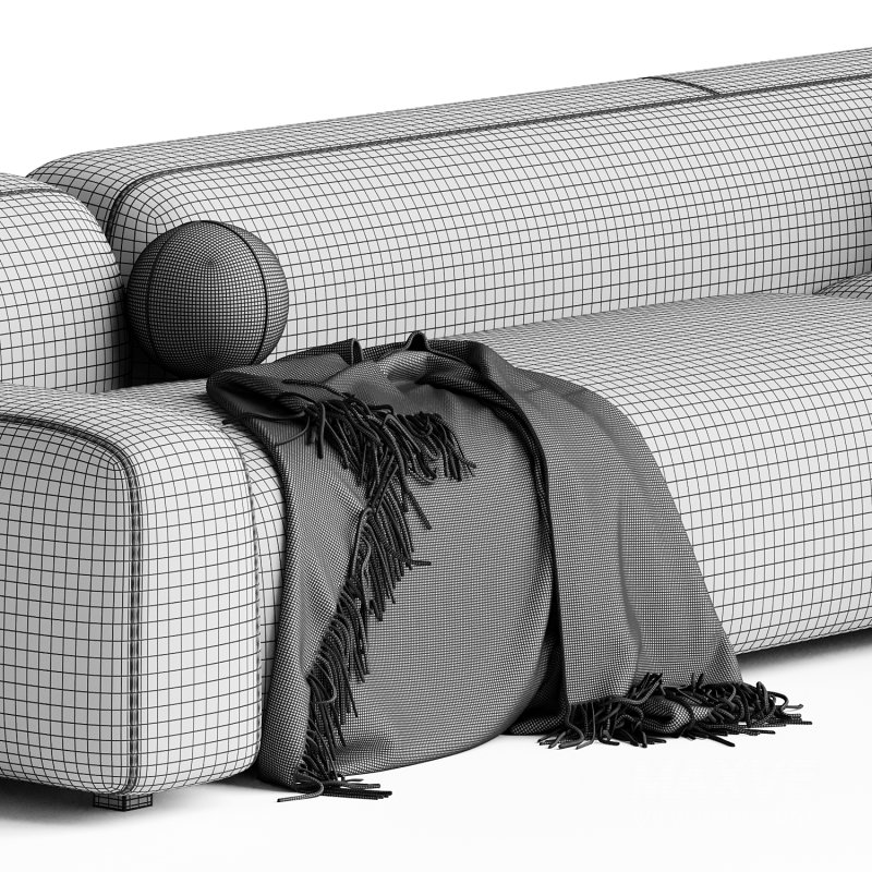 Suiseki Sofa cod SUI18DX composition - Image 1