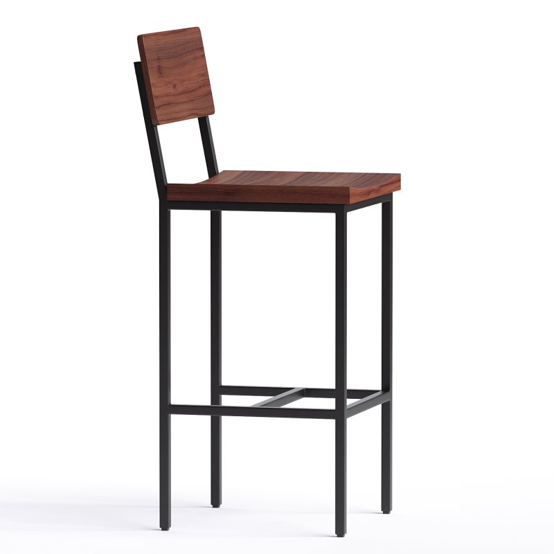 Memphis Solid Wood Bar Stool - Image 2